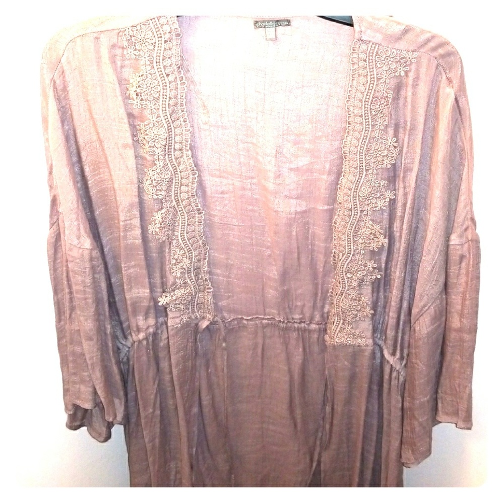 PURPLE LACE KIMONO CHARLOTTE RUSSE